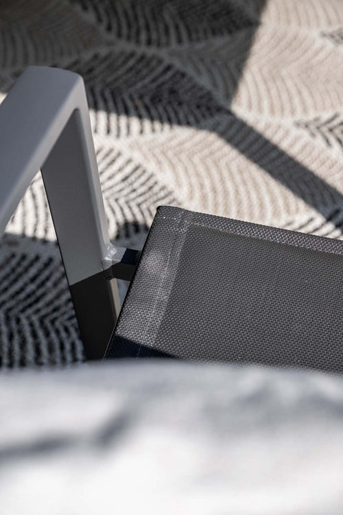 Garden Impressions Cosmo tuinstoelen set van 4 – carbon black / rope dark grey