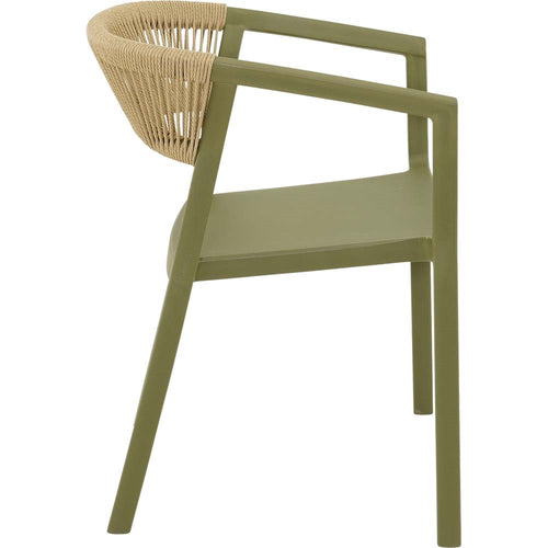 Lesli Living bistrostoel Terrasa - groen - 56x55x74,5cm