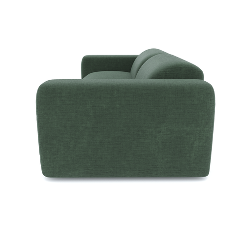 Sia Home - Rechte banken MYRA - Fluweel met structuur - Smaragdgroen - 205cm - vtwonen shop