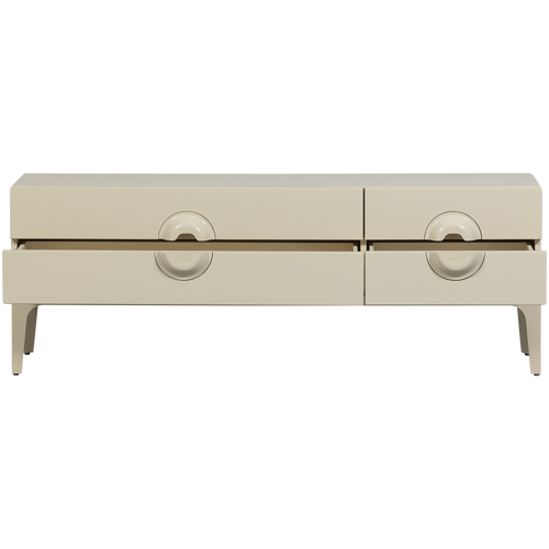 WOOOD tv meubel Merge - Eucalyptus hout - Dust/Beige - 57x160x44 - vtwonen shop