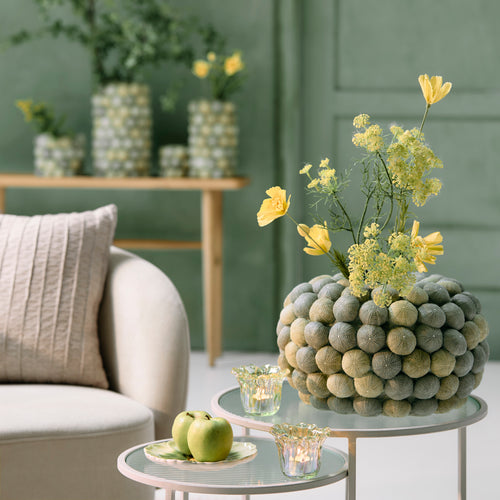 Light & Living vaas SEA URCHIN - Ø40x23.5cm - groen - vtwonen shop