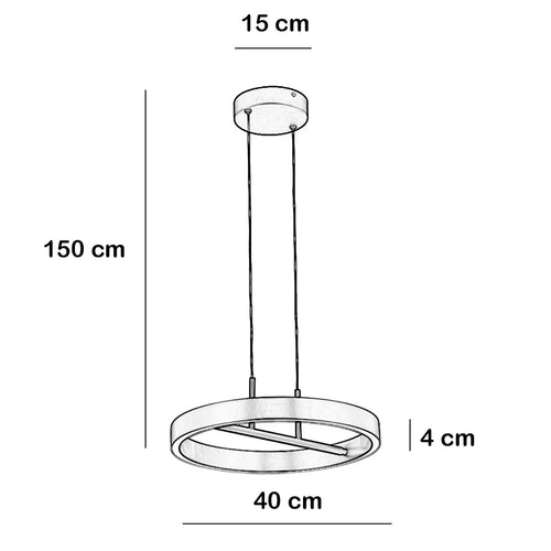 Freelight hanglamp Livello - 2 lichts - 40  x 150   cm - zwart - vtwonen shop