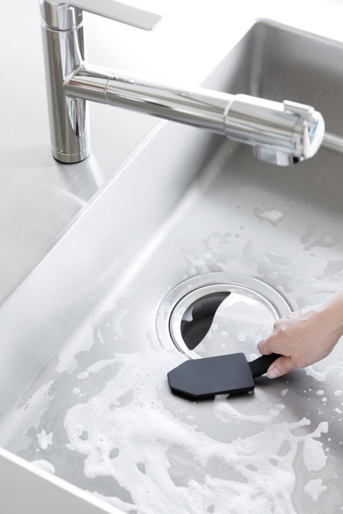 Yamazaki Siliconen Afwasborstel - Magnetisch - Tower - Zwart - vtwonen shop