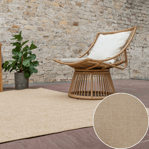 Interieur05 Jute buitenkleed Naturel Visgraat - 200 x 290 cm - vtwonen shop