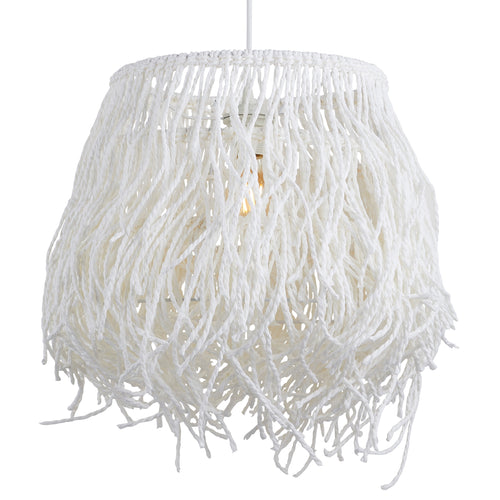 Lighto - Hanglamp Rotan Wit Ø35 cm - Weave