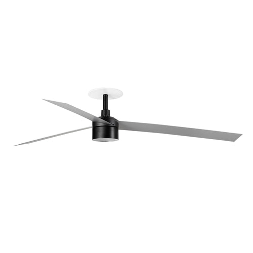 Faro Cruiser Cruiser inbouw plafondventilator 160 cm TEK LED matzwart, aluminium bladen 4000K