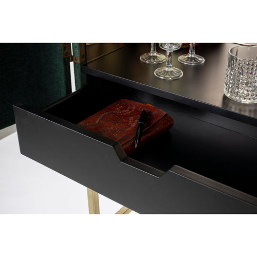 Bold Monkey Ava Morgana kast/ drankkast/ wijnkast fluweel groen - vtwonen shop