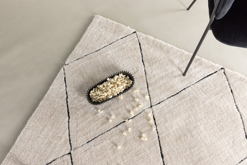 Rebellenclub Vloerkleed Varkaus - Zwart/wit - vtwonen shop