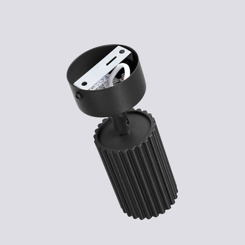 Sollux Lighting Plafondlamp KARBON 1 zwart - 7x7x18cm