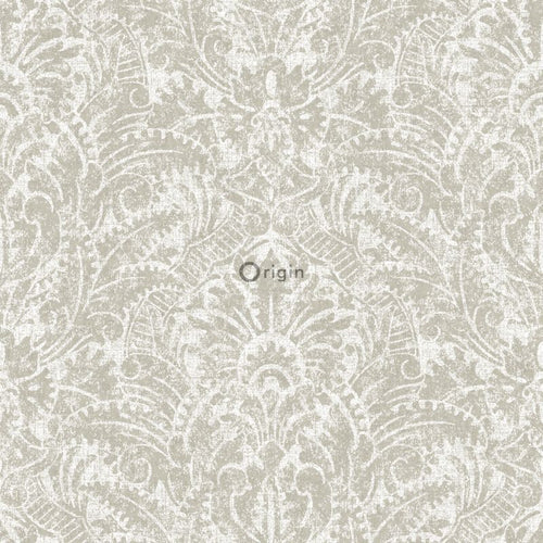 Origin Wallcoverings behang ornamenten donker beige - 53 cm x 10,05 m - 347308 - vtwonen shop