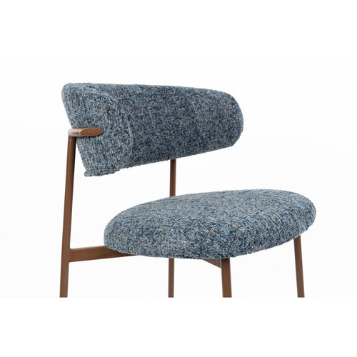 Housecraft Living Claes Eetkamerstoelen Gemêleerd Blauw - Set van 2
