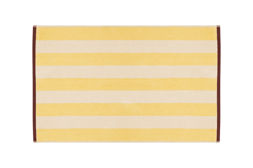 noo.ma Gobo katoenen badmat - Sunny Yellow, 38 x 40 cm