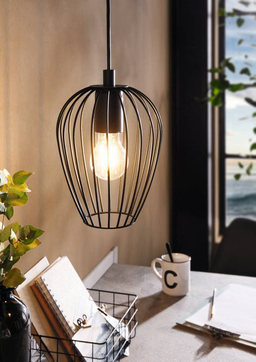 EGLO hanglamp Newtown - e27 - ø 16 cm - zwart