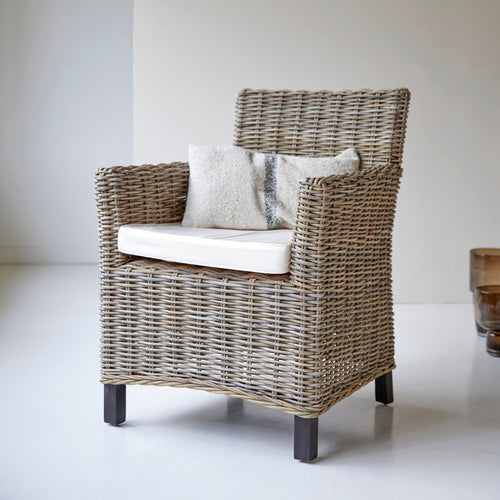 Tikamoon Kubu - Fauteuil van plantaardige vezels - Beige