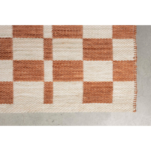 Zuiver Checker Vloerkleed 160x230 - Beige - vtwonen shop