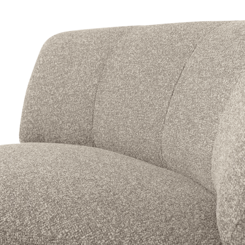 WOOOD hoekelement rond Mojo Base - Bouclé - Beige Melange - 74x110x110