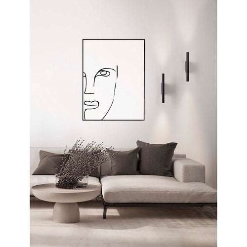 Nova Luce PARON Up & Down wandlamp Sandy Black LED 11W 507lm 3000K