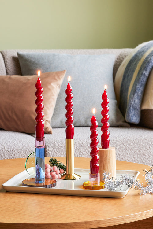 Hübsch kandelaar Astra - kristal - ø7xh3,5cm