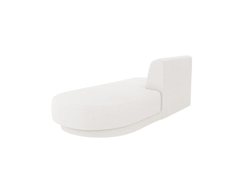 Micadoni Module Miley 2-zits, boucle wit - 90x158x70cm