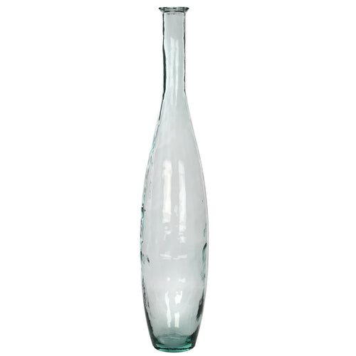 Mica Decorations Kyara Fles Vaas - H100 x Ø20 cm - Gerecycled Glas - Transparant
