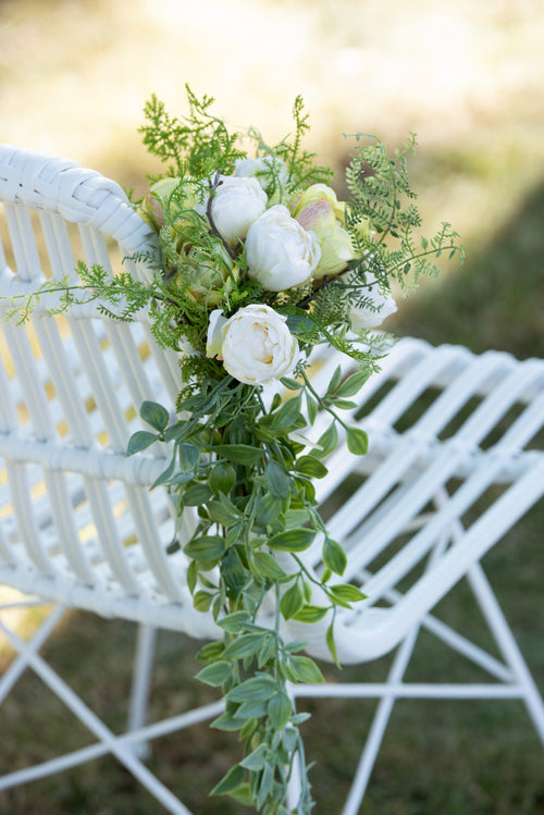 J-Line stoel Rachel - metaal - wit - 2 stuks - vtwonen shop