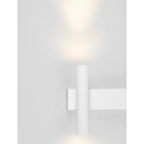 Nova Luce PARON Up & Down wandlamp zandwit LED 6W 326lm 3000K