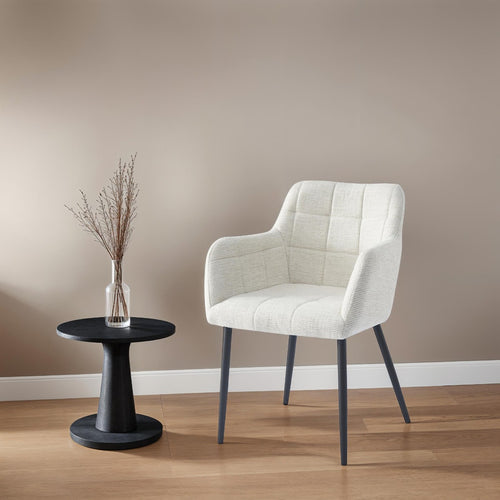 Livingfurn eetkamerstoel Bronco Sand - stof - set van 2 - vtwonen shop