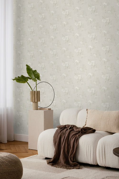 Borastapeter behang bloemen groen - 53 cm x 10.05 m - 660536 - vtwonen shop