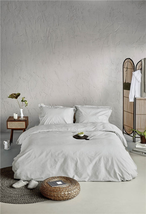 Walra - Dekbedovertrek Forever Cotton - 240x220 cm - Licht Grijs