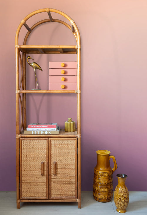 ESTAhome fotobehang dip dye motief paars en oranje - 2 x 2.79 m - 159549