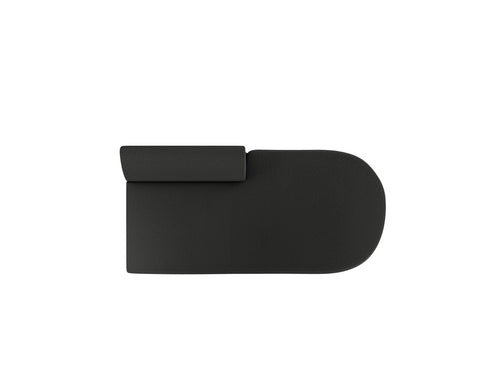Micadoni - Module "Miley" 2 zitplaatsen, boucle zwart - 90x158x70cm
