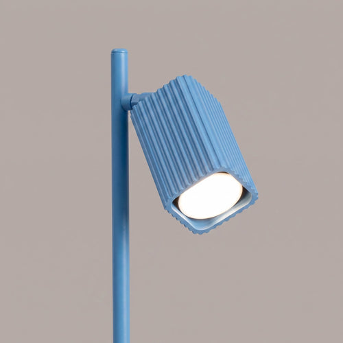 Sollux Lighting Tafellamp RAYO azuurblauw - 14,5x14,5x43cm