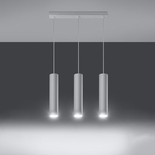 Sollux Lighting Hanglamp LAGOS 3L wit - 45x6x90cm