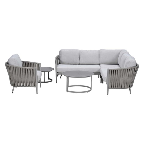 Garden Impressions Loungeset Devin hoek 6-delig - Monte Carlo loungetafels