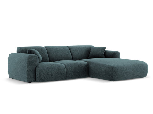 Cosmopolitan Design rechter hoekbank Nolio 4-zits, chenille, olie - 170x260x72cm