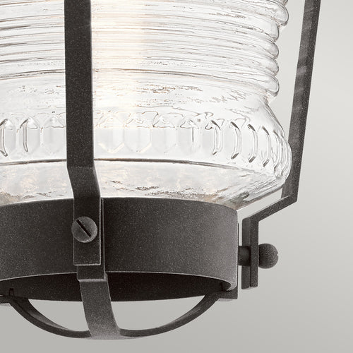 Chance Harbor Kichler Outdoor 1-lichts wandlantaarn verweerd zink IP44