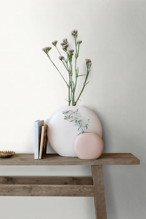 ESTAhome behang linnenstructuur wit - 53 cm x 10.05 m - 139022