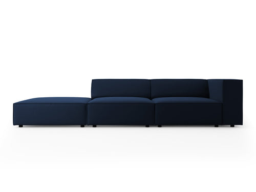 Cosmopolitan Design linker bank Arendal 4-zits, flueel, koningsblauw - 102x262x70cm