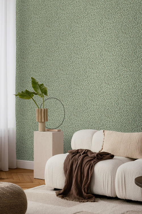 Borastapeter behang bladeren donkergroen - 53 cm x 10.05 m - 660373 - vtwonen shop