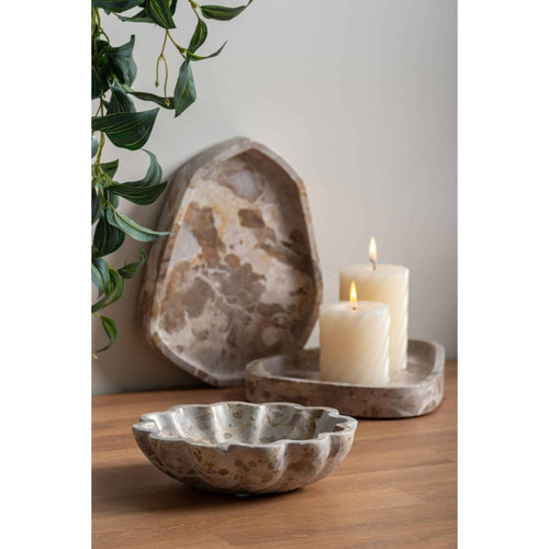 Present Time schaal Flower - bruin - 20x20x5cm - vtwonen shop