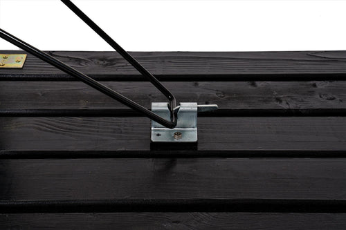 MaximaVida inklapbare picknickset Riga 200 cm blackwash - FSC vurenhout