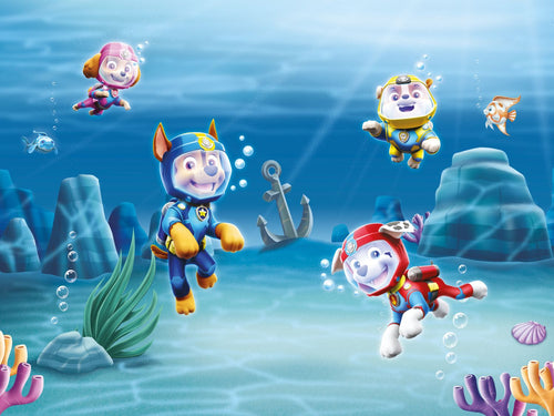 Sanders & Sanders fotobehang PAW patrol blauw - 375 x 270 cm - 600599