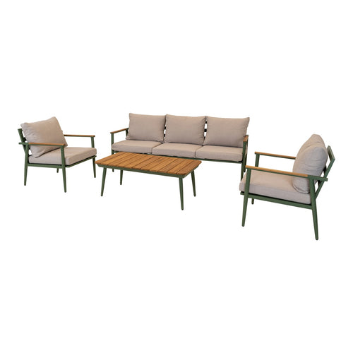 Lesli Living loungebank Riga - groen - 188x74x72cm