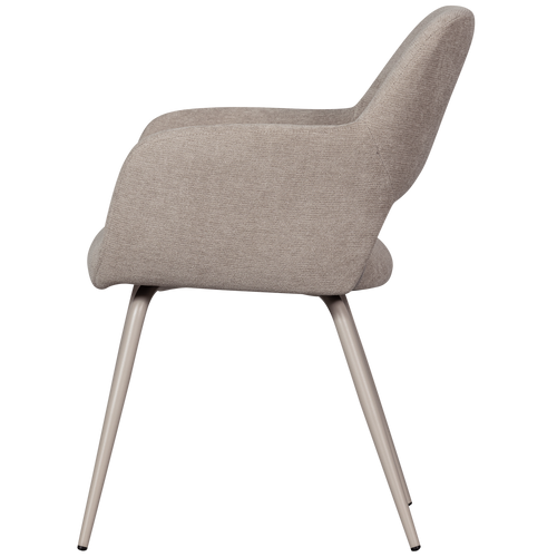 WOOOD eetkamerstoelen Jenny - Polyester - Naturel - Set van 6