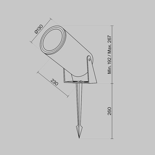Maytoni Outdoor - Landschapsverlichting Bern - Wit - Ø13 - vtwonen shop