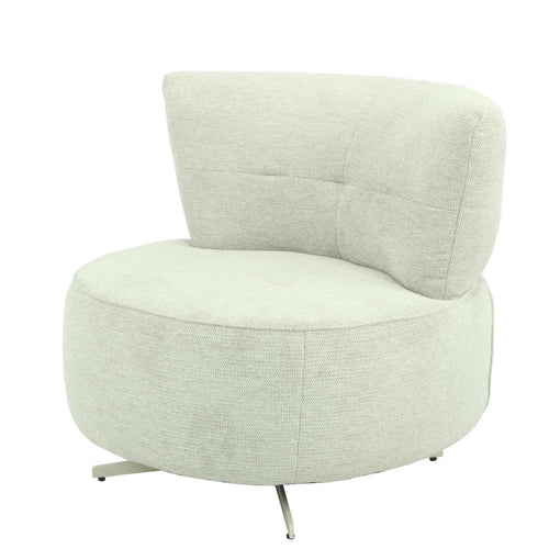 StarFurn Fauteuil Fien - Lichtgrijs Stof - Draaibaar - vtwonen shop