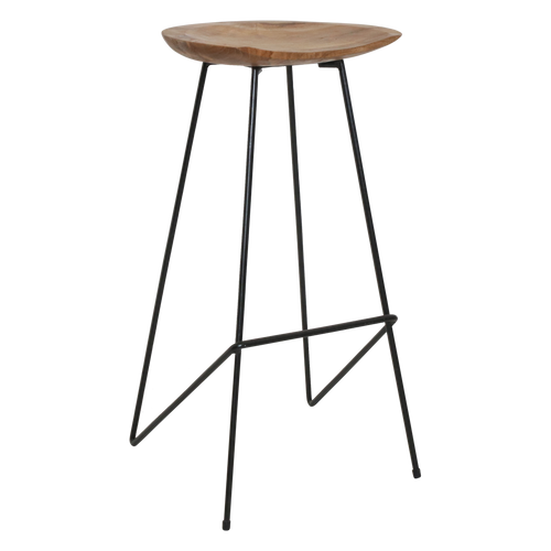 Raw Materials barkruk Loft - naturel - 42x41x77 cm - vtwonen shop