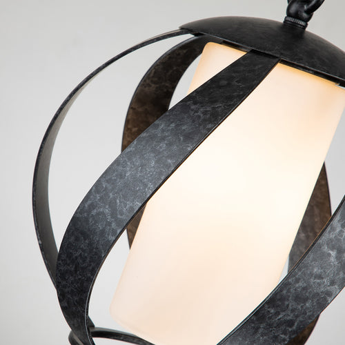 Elstead Quoizel Blacksmith Bolvormige Plafondlamp Oud Zwart, IP44