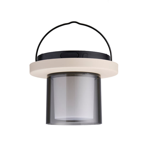 Lighto | Tafellamp bruin met rookglas solar voor buiten | Dimbaar | Oplaadbaar | Werkt op zonne-energie - vtwonen shop