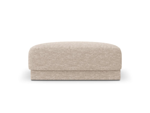 Micadoni Poef Miley chenille, beige - 90x90x40cm